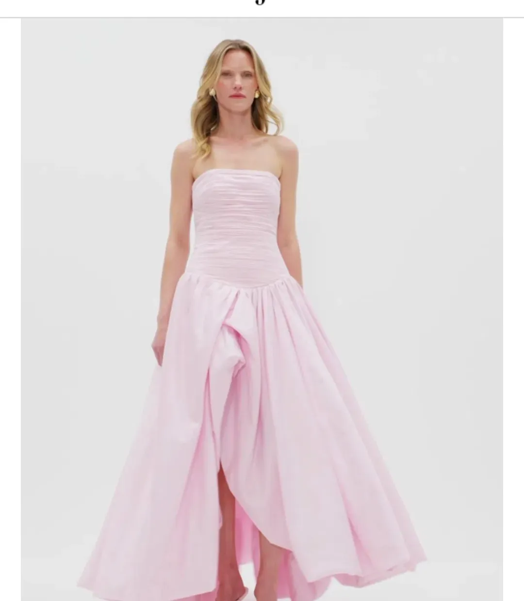 Violetta bubble hem maxi dress  for rent on The Volte - main image