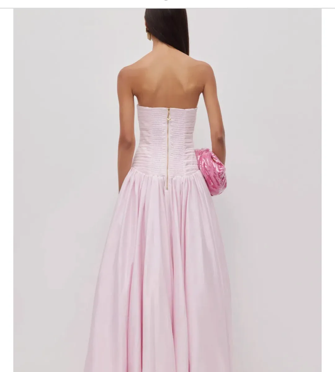 Violetta bubble hem maxi dress  for rent on The Volte - main image