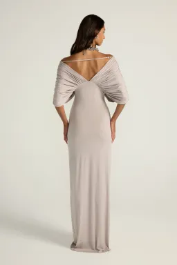 Ance Gria Neve Maxi Dress in Silver Grey Size M / AU 10 for rent on The Volte - image 3