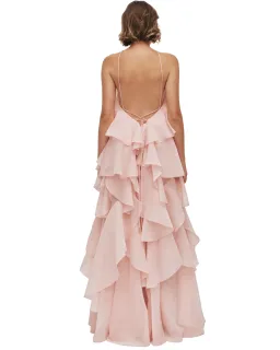 Aje Pandorea Layered Maxi Dress Pastel Pink Size 12 for rent on The Volte - image 4