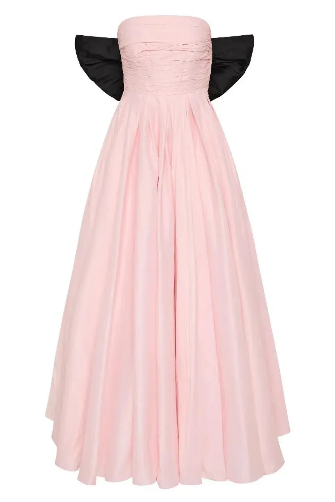 💕 New AJE Thea Bow Gown in Pink Tint & Black- Size 12 AU 💕 for rent on The Volte - main image