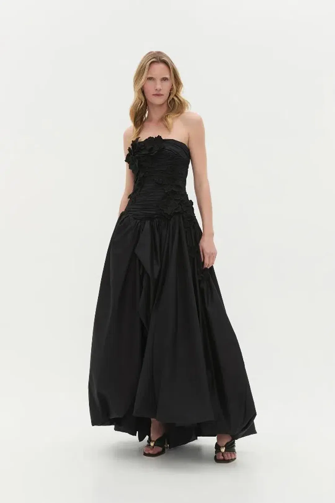  🖤 NEW AJE Splendour Flower Gown – Black – Size 10 AU Maxi Dress 🖤 for rent on The Volte - main image