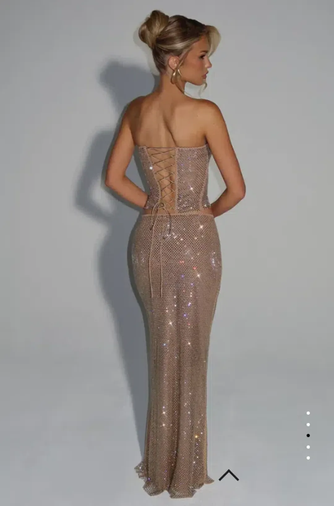 Babyboo Serena Top & Hali Maxi Skirt Gold Size Small for rent on The Volte - main image