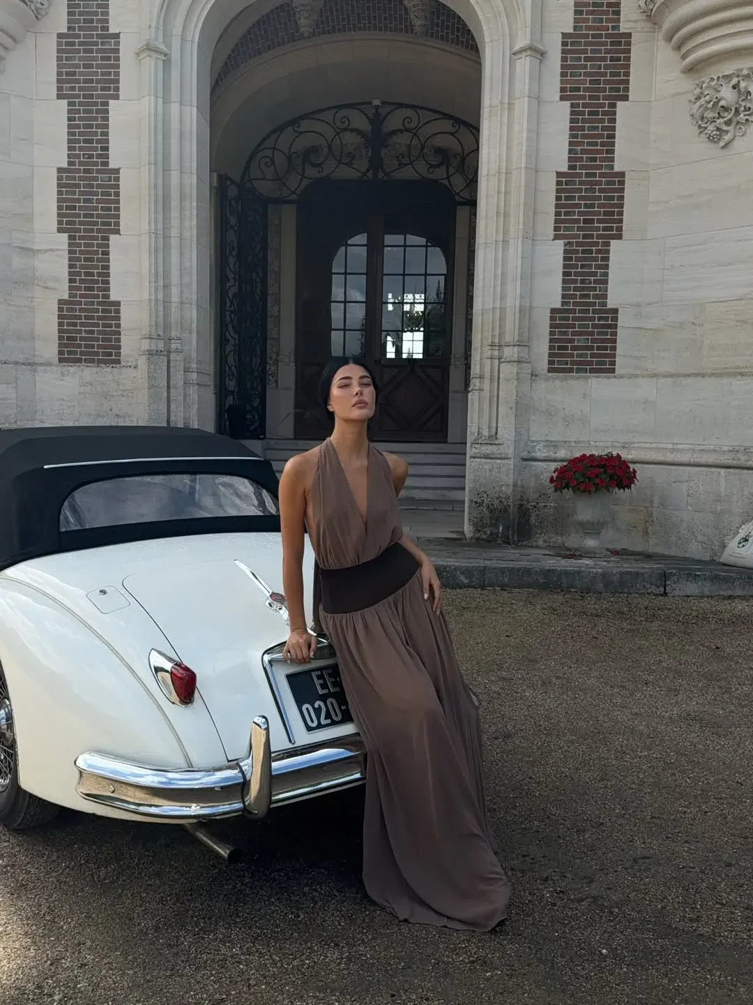 Fenity Ophelia Dress in Brown Size XS  for rent on The Volte - main image