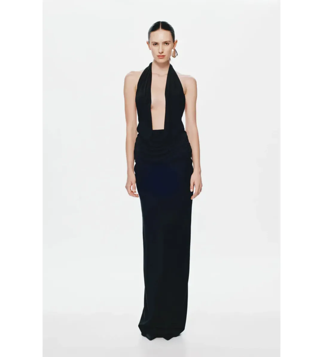 Misha Vanessa Jersey Maxi Dress in Black Size M/AU10 for rent on The Volte - main image