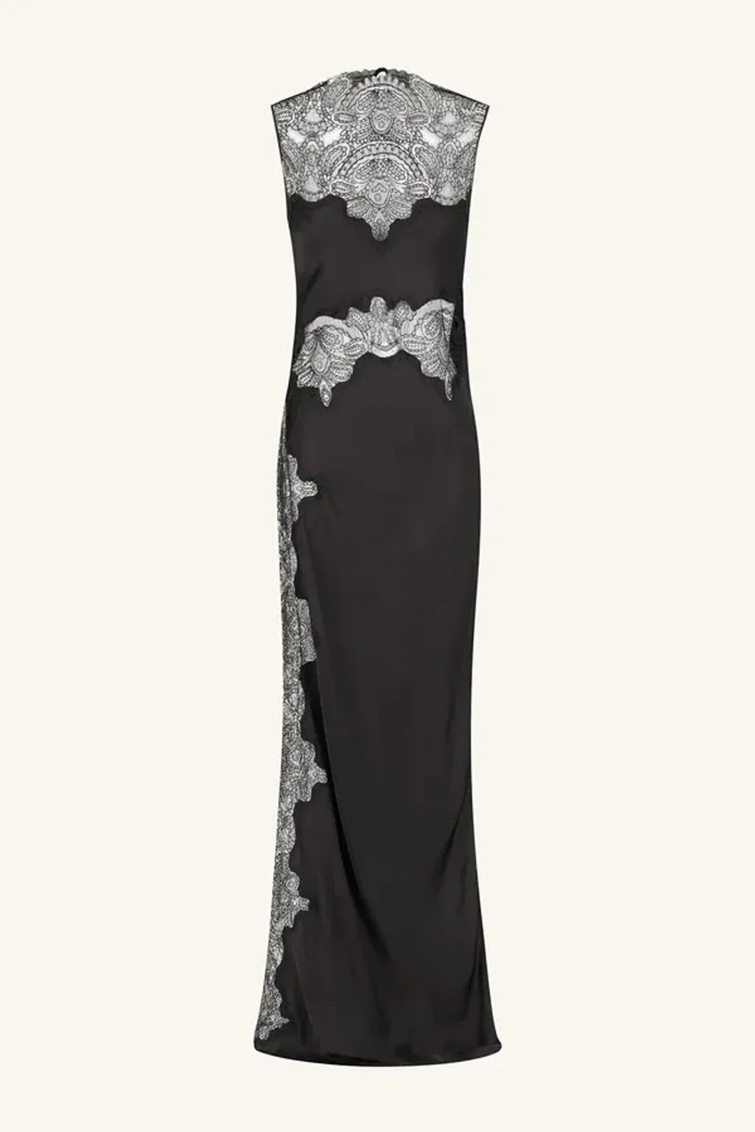 Shona Joy Jamila Lace High Neck Maxi Dress - Black; size 8 for rent on The Volte - main image