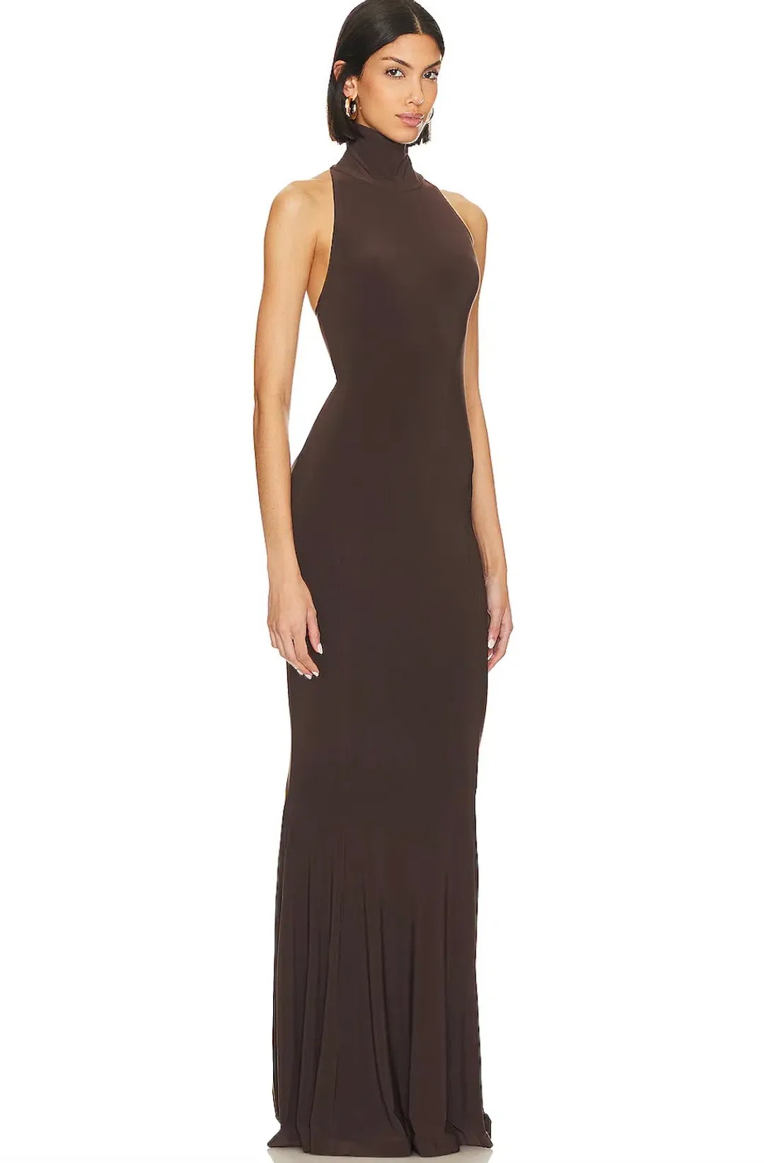 Norma Kamali Halter Turtle Fishtail Gown for rent on The Volte - main image