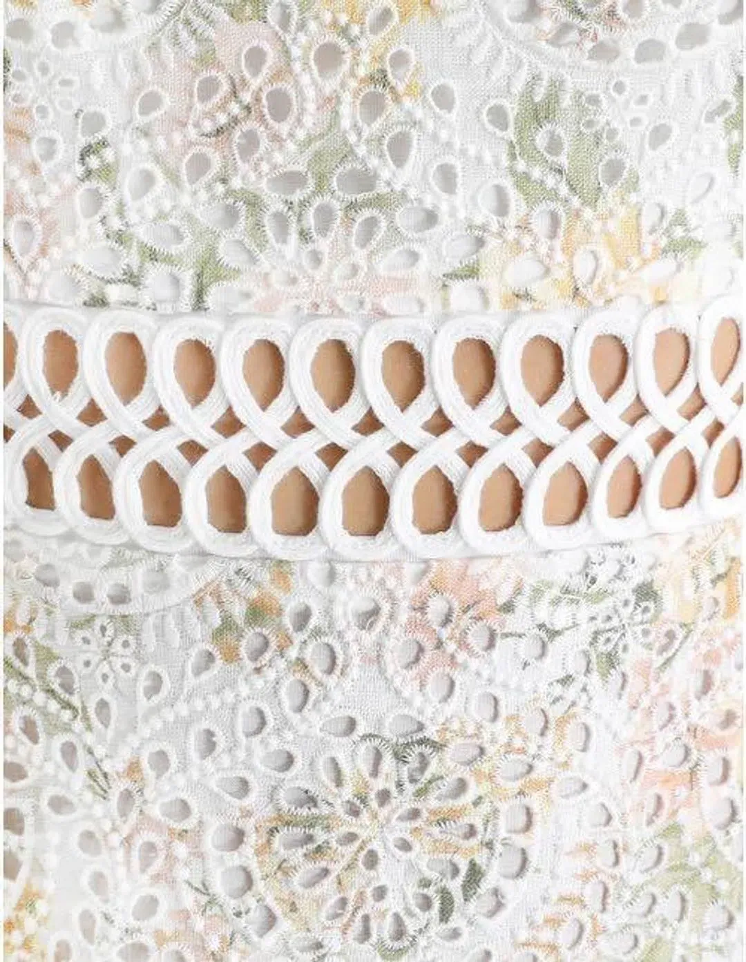 ZIMMERMANN AMELIE EMBROIDERED MIDI DRESS | Size OP AU 6 for rent on The Volte - main image