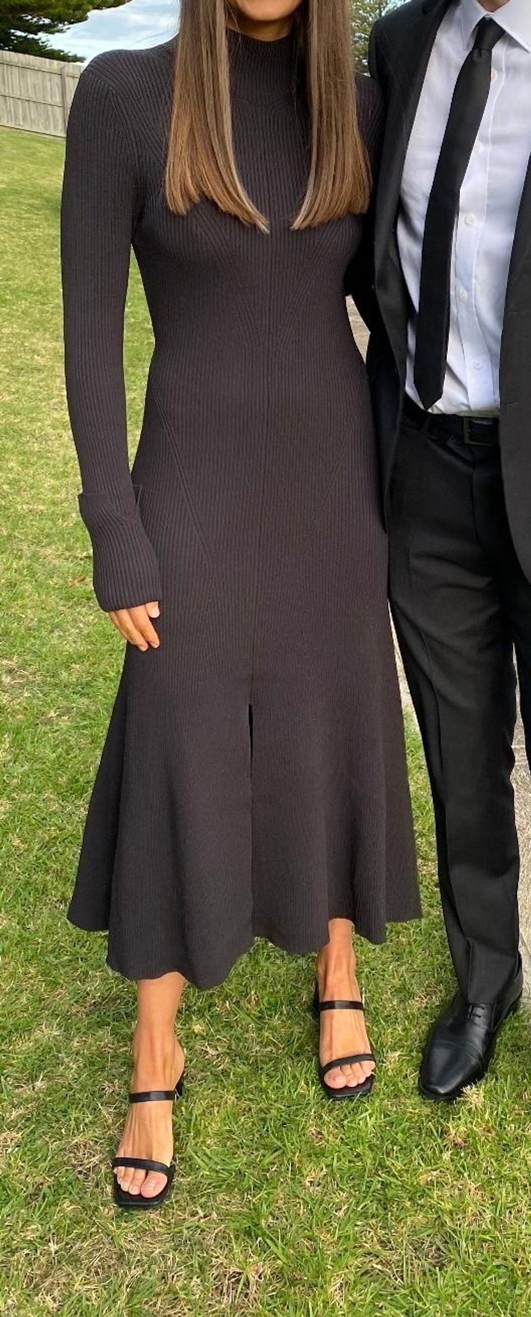 Split Front Knit Dress for rent on The Volte - main image