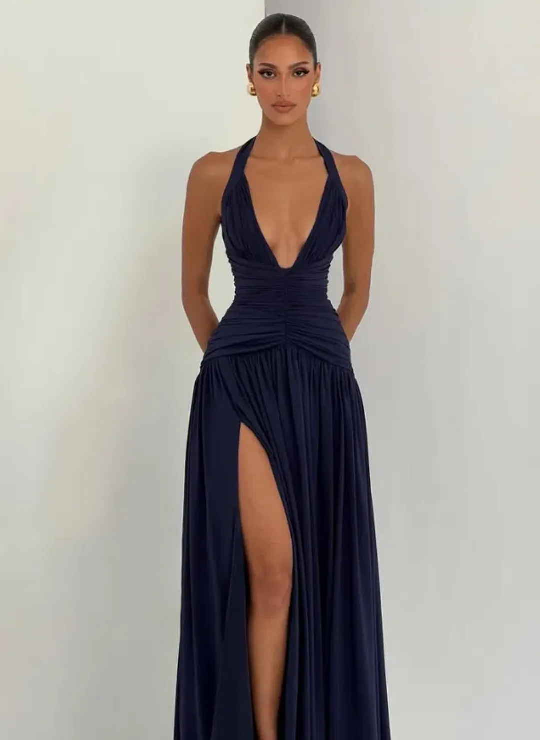Babyboo Fashion Amaris Maxi Dress Navy 8 for rent on The Volte - main image