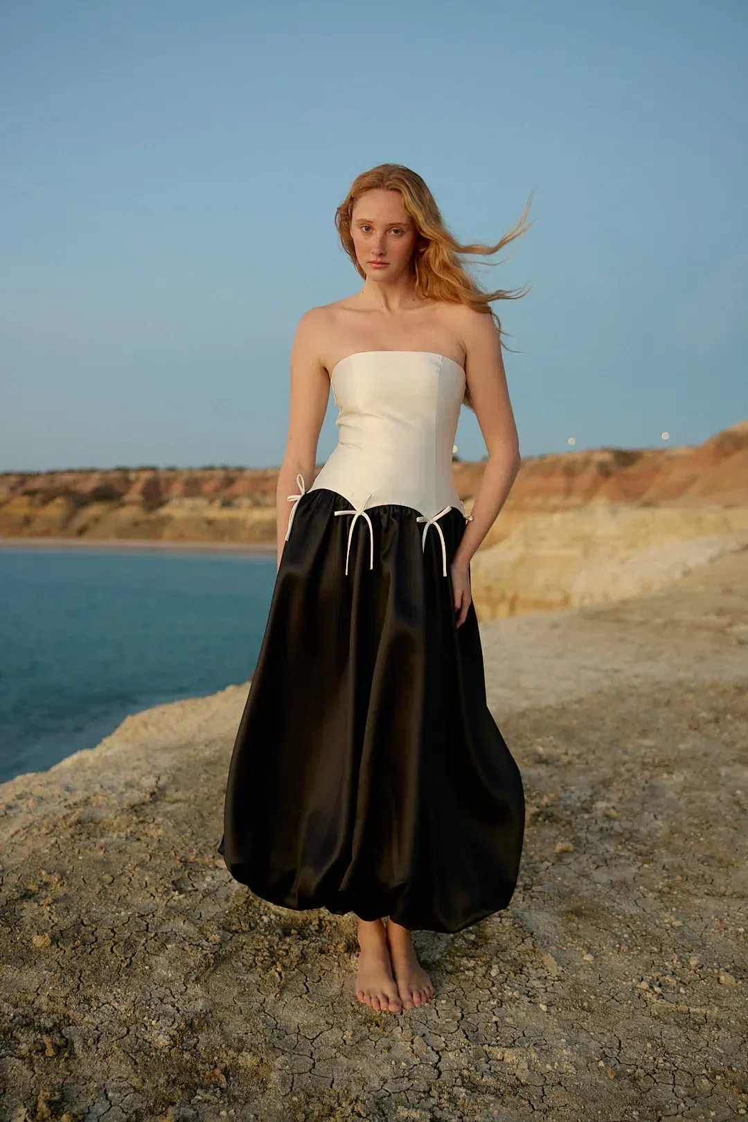 Aston Studio MARGUERITE GOWN NERO ANTIQUE for rent on The Volte - main image