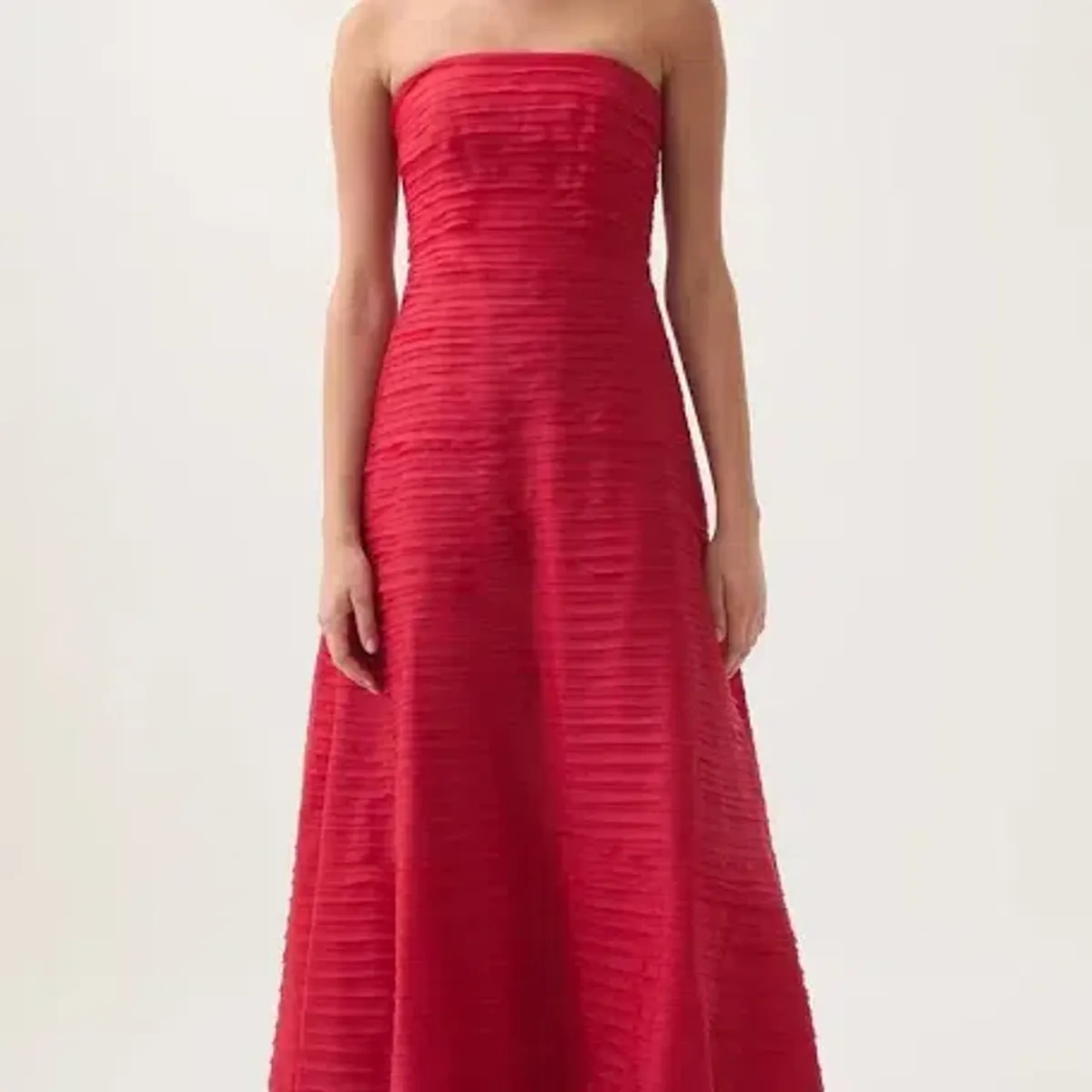 AJE SOUNDSCAPE MAXI IN SCARLET RED SIZE 6 for rent on The Volte - main image