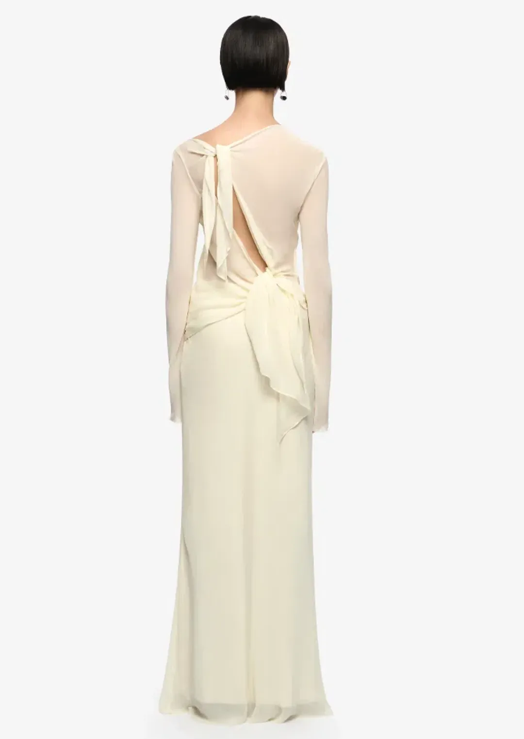 Bec & Bridge AMANDA LONG SLEEVE MAXI DRESS LEMON SORBET Size 6 for rent on The Volte - main image