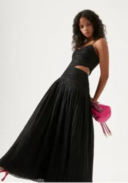 Aje Laurier Wave Maxi Dress black size 10 for rent on The Volte - image 7