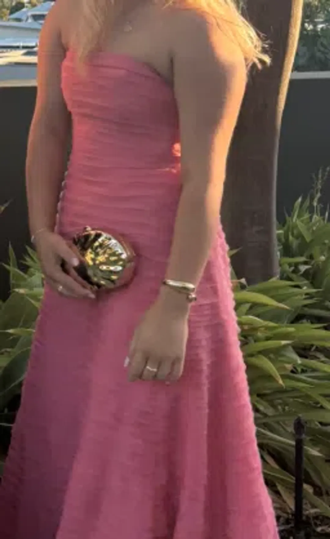 Aje Soundscape Maxi Dress Guava Pink 14 for rent on The Volte - main image