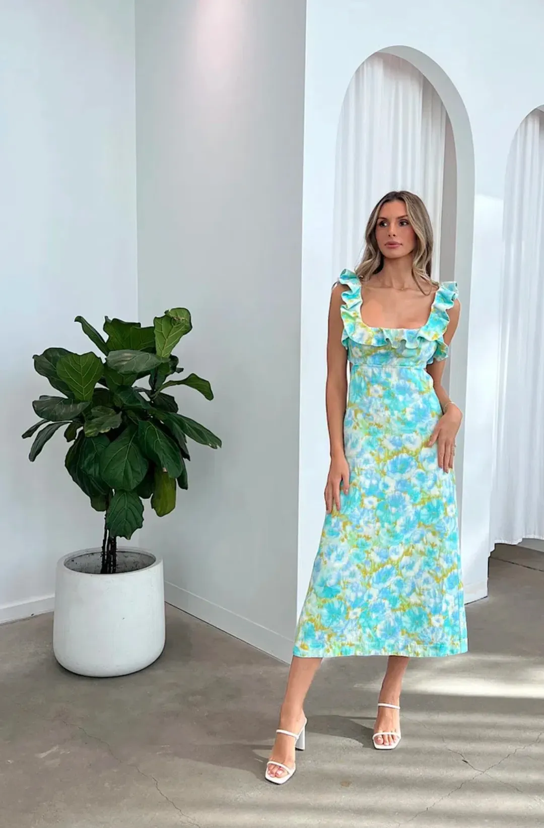 Zimmermann High Tide midi, size 2 for rent on The Volte - main image