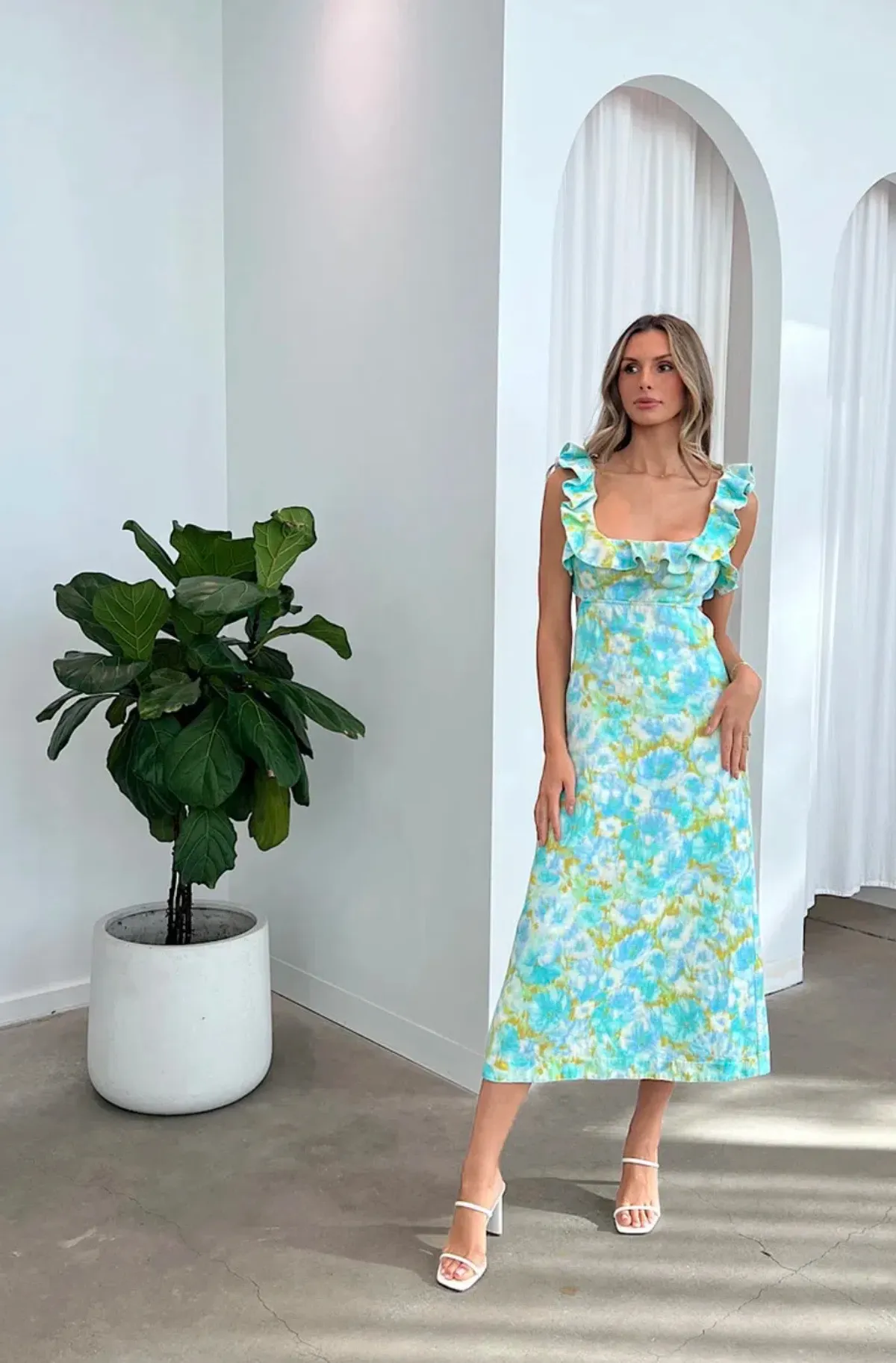 Zimmermann High Tide midi, size 2 for rent on The Volte - main image