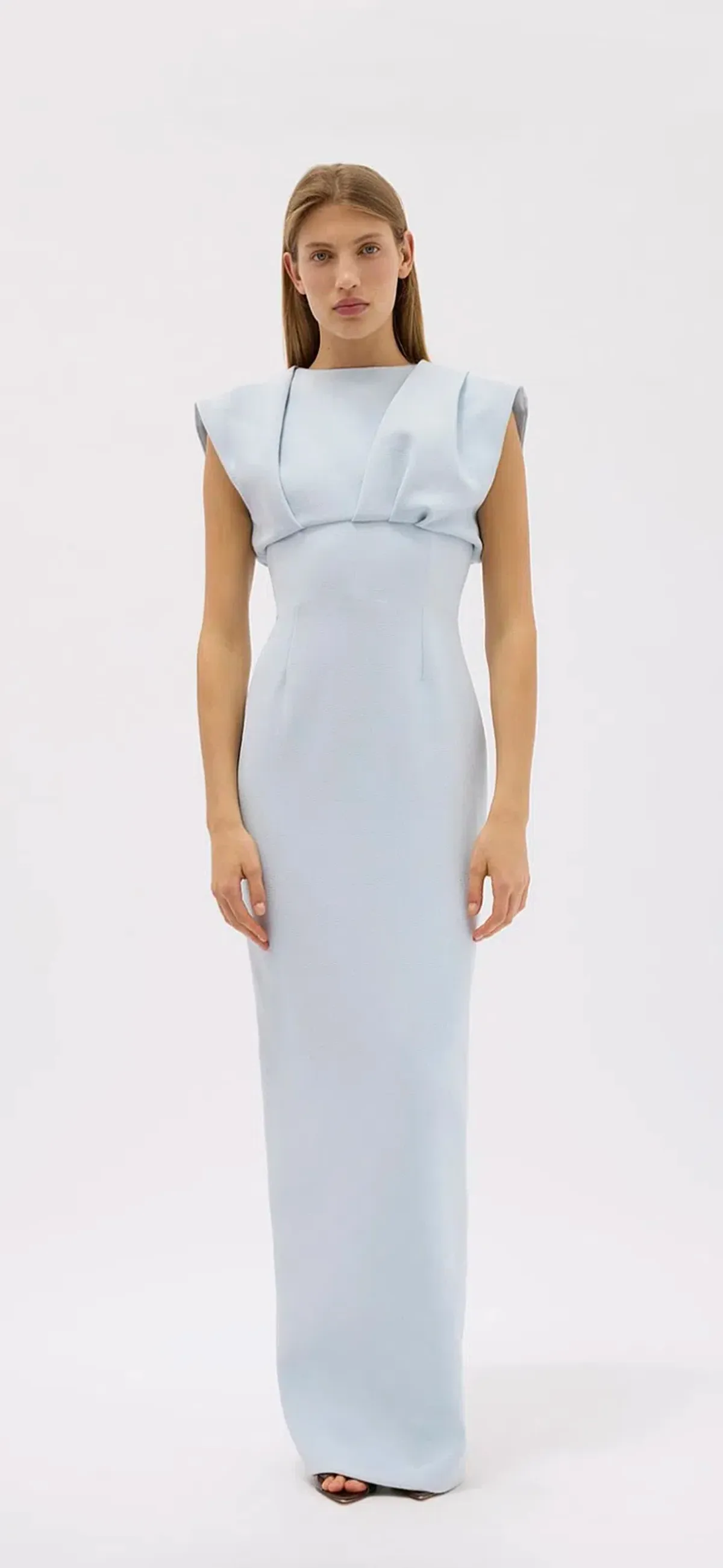 Rachel Gilbert Maggie ice blue dress for rent on The Volte - main image