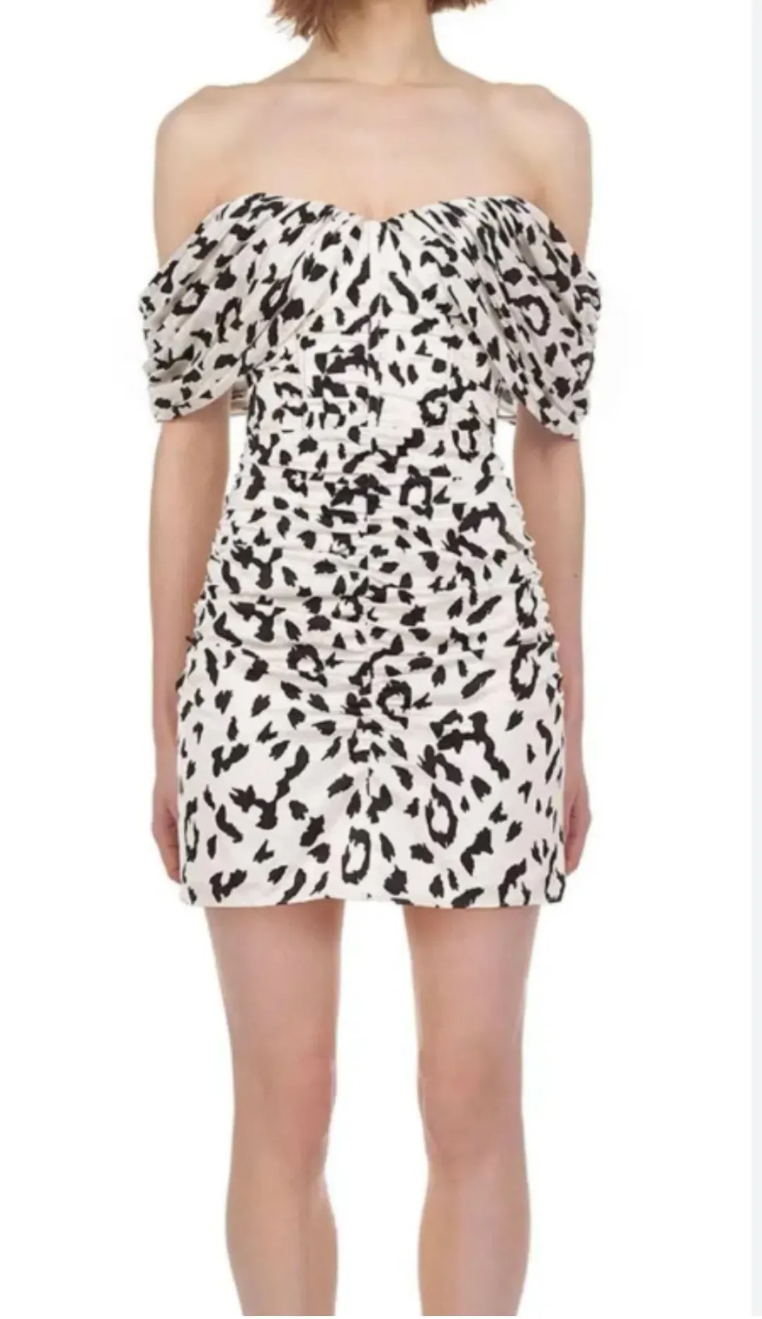 Self Portrait Leopard Dress Size 10 for rent on The Volte - main image