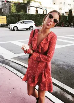 REALISATION PAR THE ALEXANDRA MINI DRESS RED STAR SIZE 10 for rent on The Volte - image 1