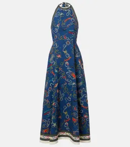 Alémais Cove printed halterneck maxi dress for rent on The Volte - image 1