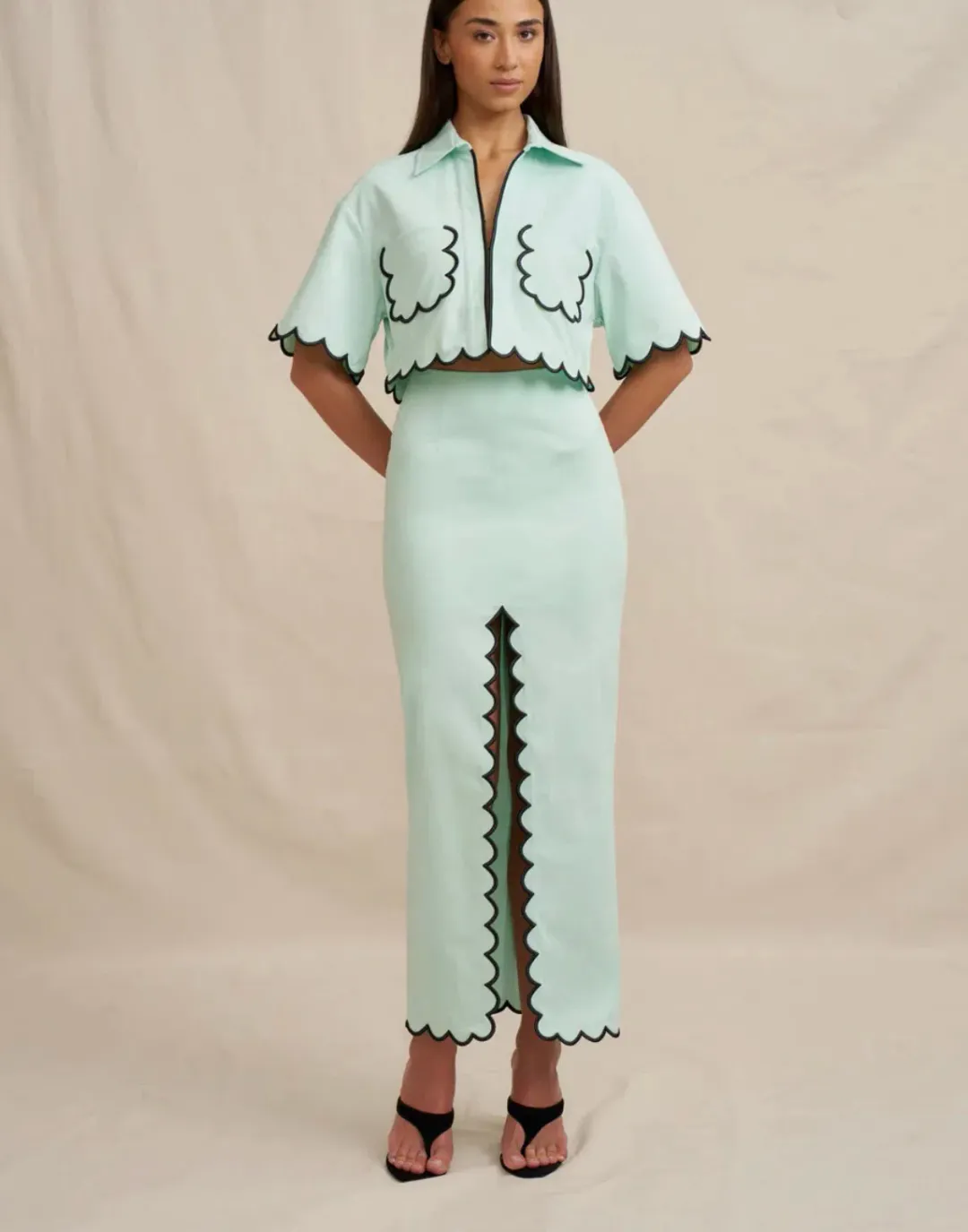 KALANI CROP SHIRT for rent on The Volte - main image