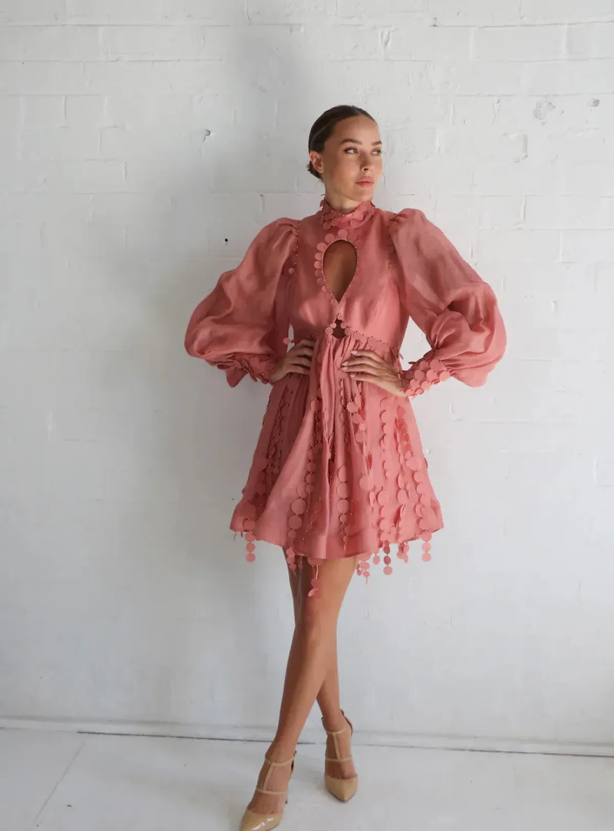 ~ ZIMMERMANN CONCERT DISC MINI DRESS SIZE 2/12 for rent on The Volte - main image