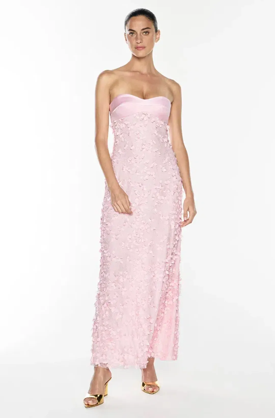 ENCHANTMENT BALCONETTE DRESS | PETAL PINK - SIZE 4 for rent on The Volte - main image