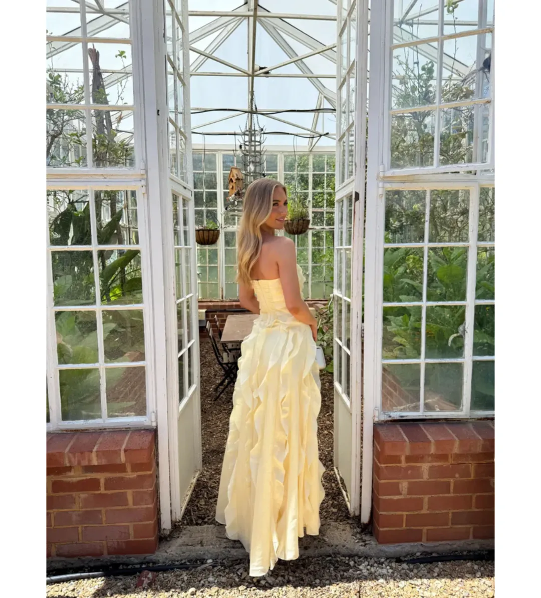 Aje Allairie Gown in Butter Yellow Size AU6 for rent on The Volte - main image