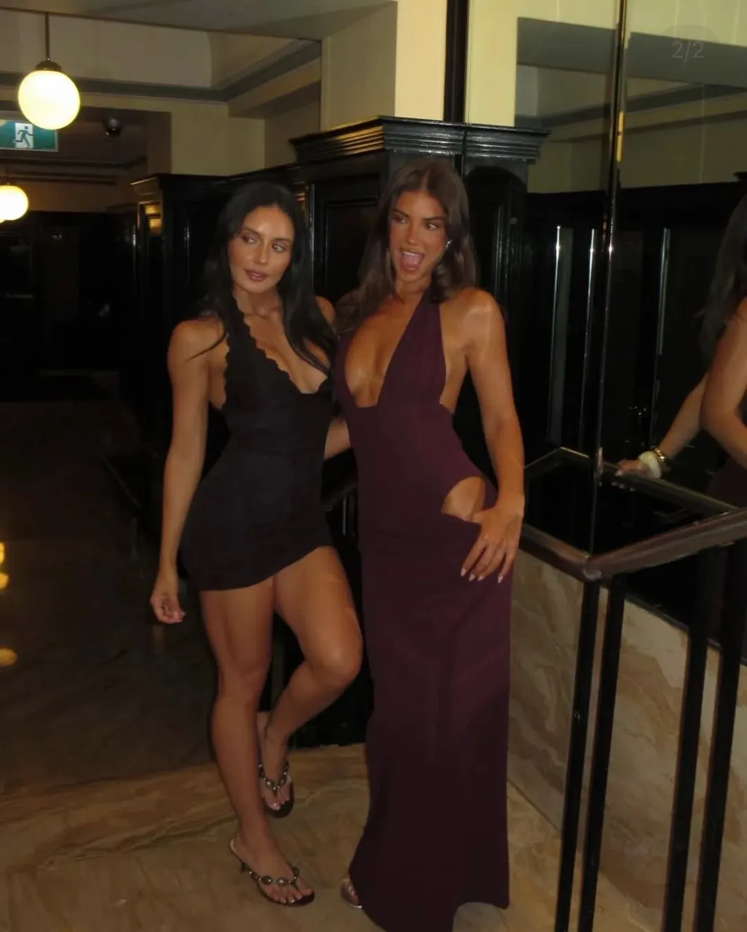 Twilight Temptation maxi dress - Plum size small for rent on The Volte - main image