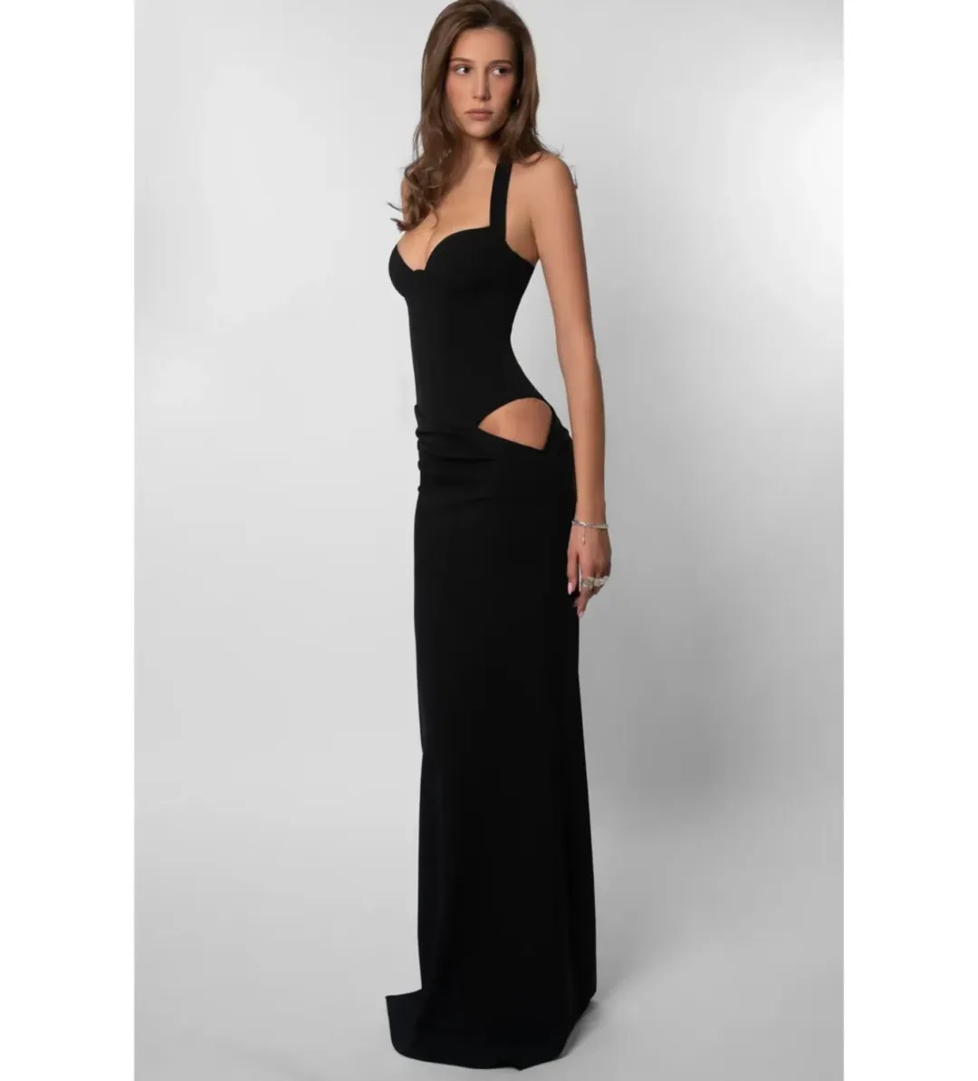 Fenity Hailey Dress in Black Size L for rent on The Volte - main image