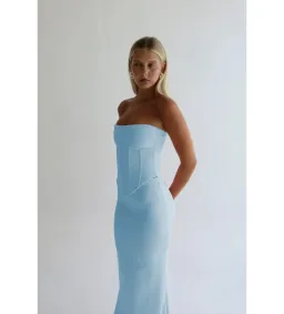 Hntr The Label Louie Gown in Baby Blue Size M/AU10 for rent on The Volte - image 4