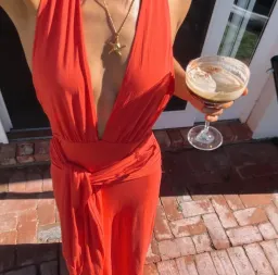 Kookai jasmine maxi dress red SIZE 8 for rent on The Volte - image 2