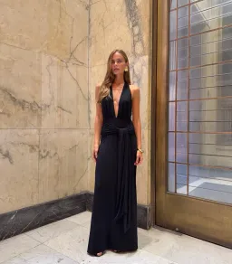 Kookai jasmine maxi dress black SIZE 6 for rent on The Volte - image 1