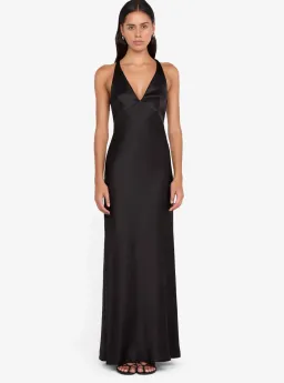 Dreamer V neck Dress Black for rent on The Volte - image 1