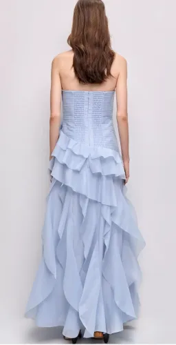 Aje Canyon Gown - Blue - Size 6 for rent on The Volte - image 4