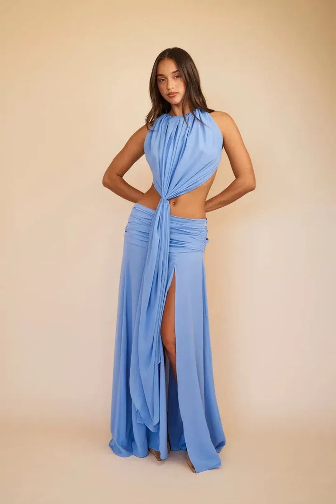 Koster Kulture Sola Maxi Set Cerulean Blue for rent on The Volte - main image