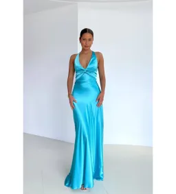 Ruth Tarvydas Goddess Gown in Aqua Size AU8 for rent on The Volte - image 1