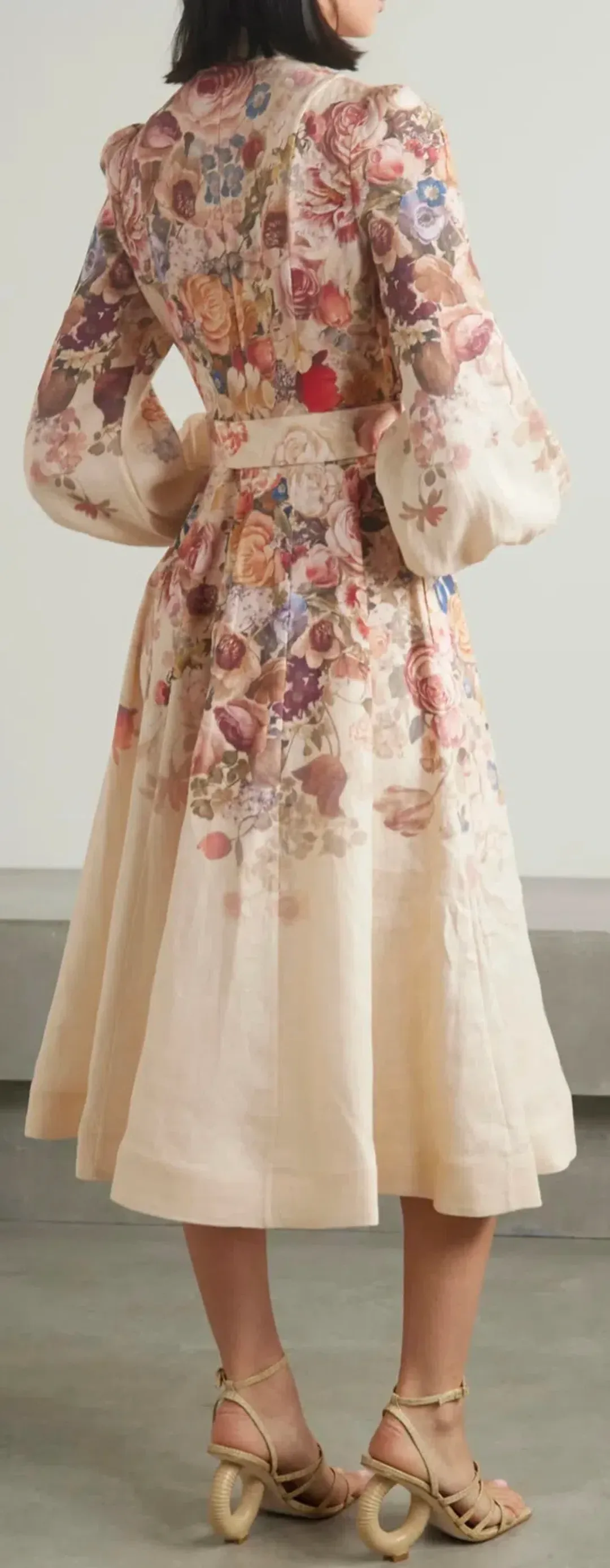 ZIMMERMANN LUMINOSITY BUTTONED MIDI DRESS SIZE 4 for rent on The Volte - main image