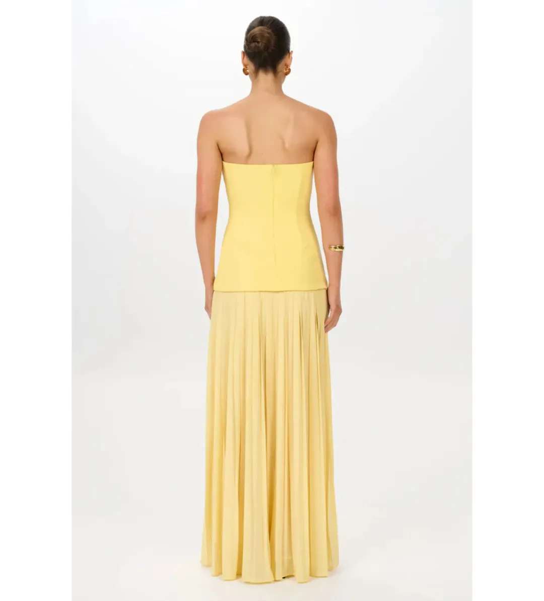 She is Olla Nicolette Dress in Canary Size M/AU10 for rent on The Volte - main image