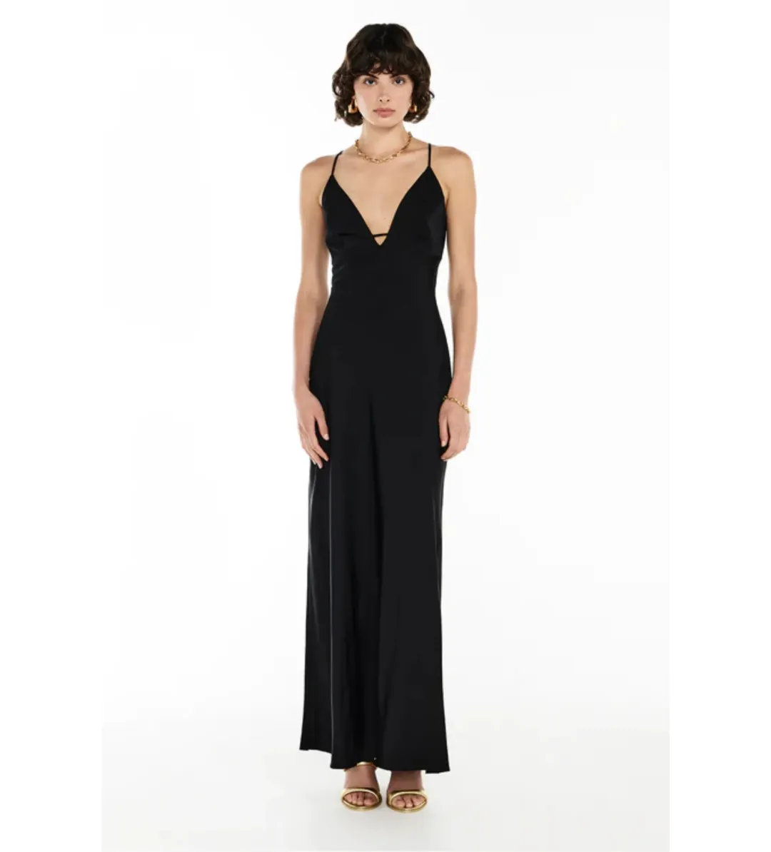 Manning Cartell Time To Shine Slip Dress in Black Size AU4 for rent on The Volte - main image