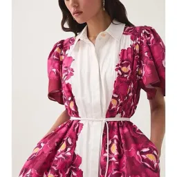 🩷 AJE Fernanda Midi Dress in Bold Blooming Pink Floral - Size 8 AU 🩷 for rent on The Volte - image 4