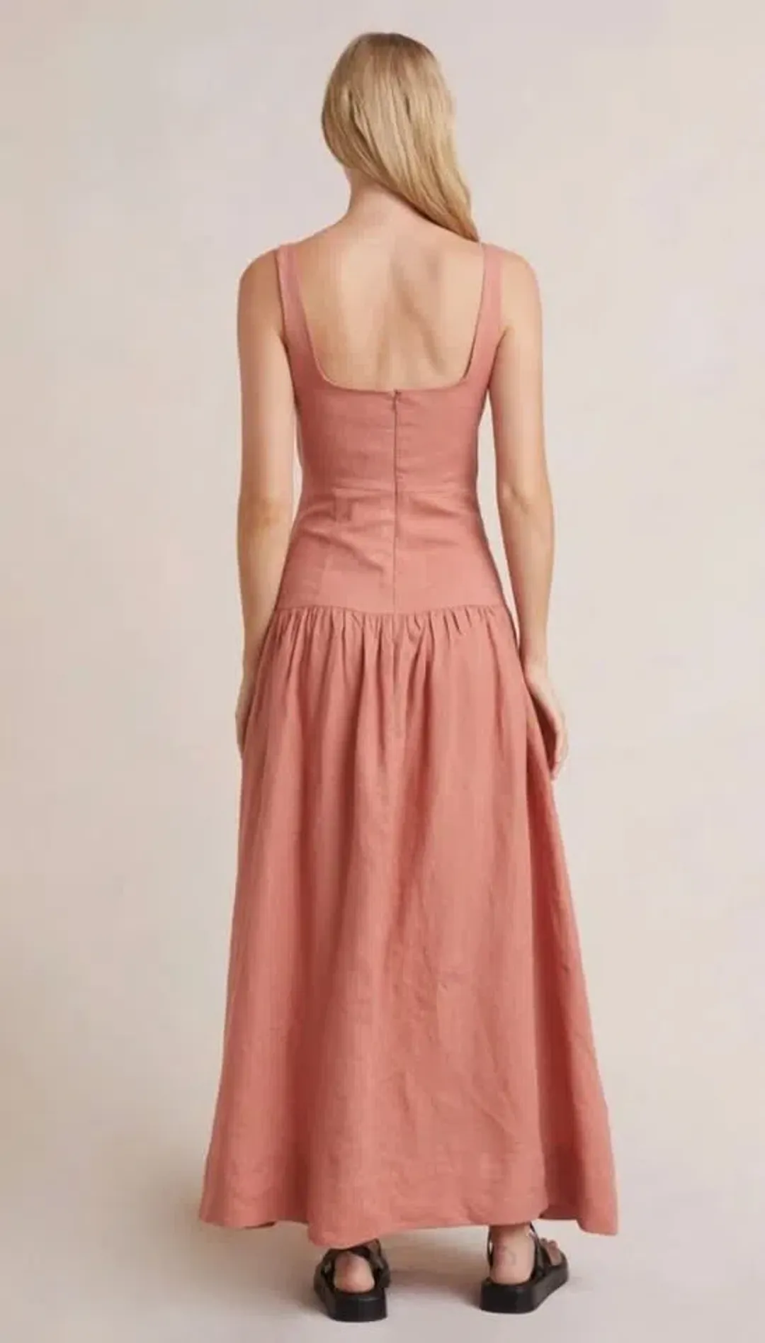 Bec & Bridge - Alamos Dress | in Grapefruit, Size 6 for rent on The Volte - main image