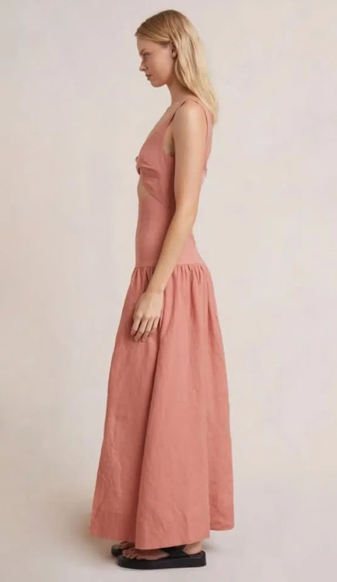 Bec & Bridge - Alamos Dress | in Grapefruit, Size 6 for rent on The Volte - main image