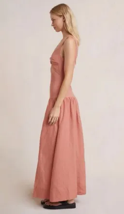 Bec & Bridge - Alamos Dress | in Grapefruit, Size 6 for rent on The Volte - image 3