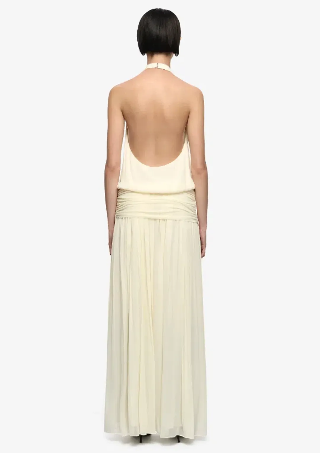 Bec & Bridge JASMIN V MAXI DRESS LEMON SORBET size 6 for rent on The Volte - main image