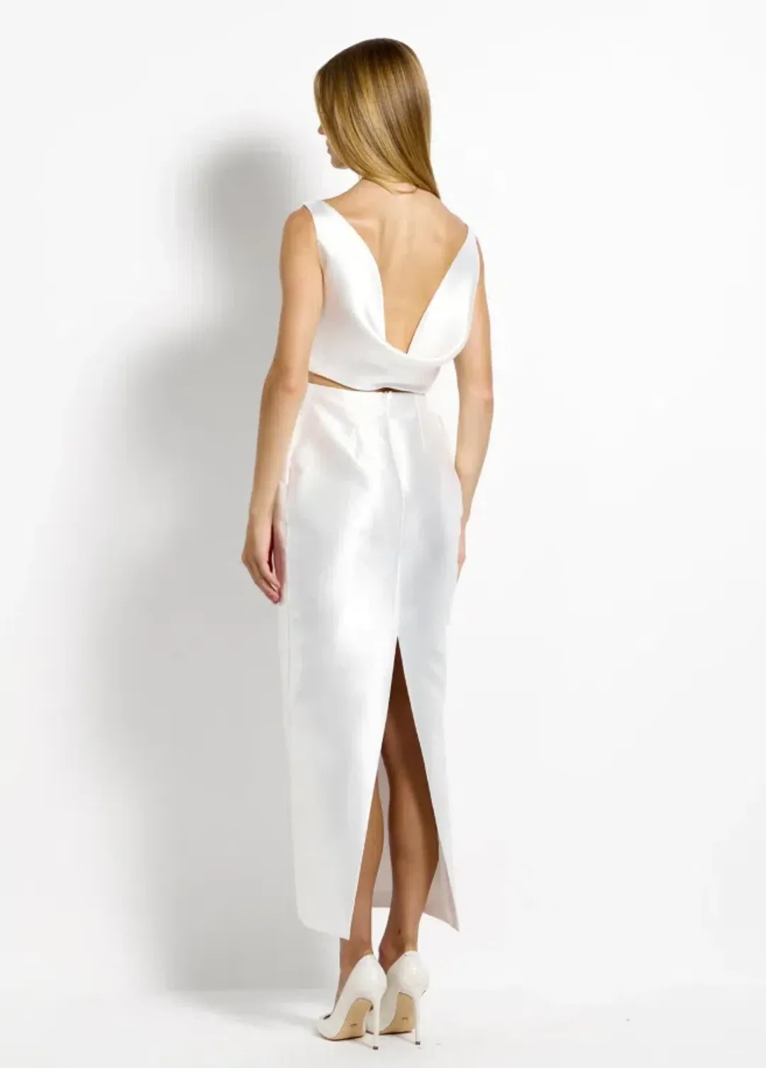 Effie Kats Jackie Dress - Ivory Size M for rent on The Volte - main image