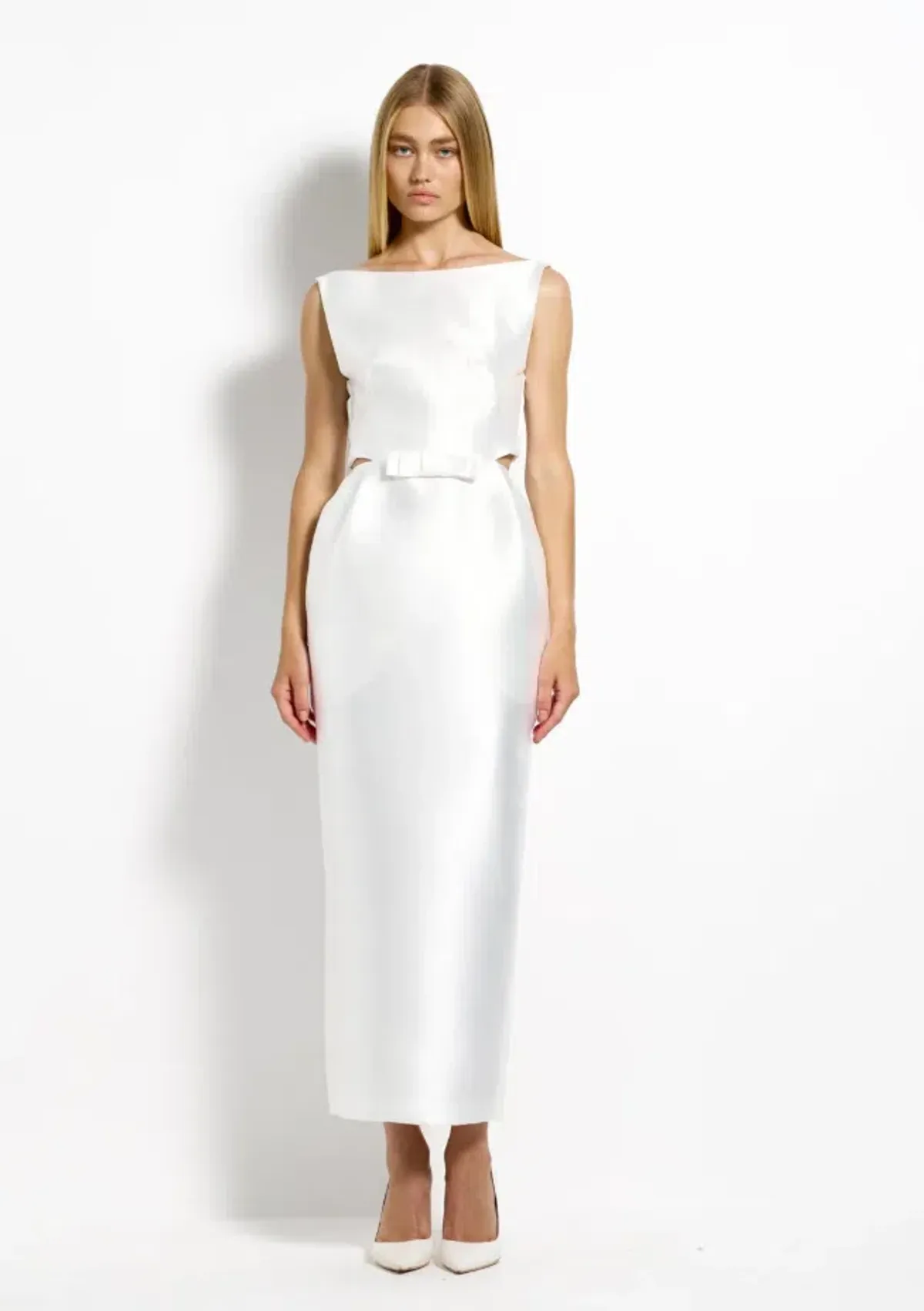Effie Kats Jackie Dress - Ivory Size M for rent on The Volte - main image