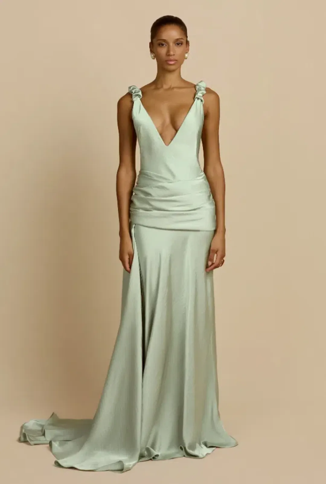 Arcina Ori MADALENA DRESS MINT Size S for rent on The Volte - main image