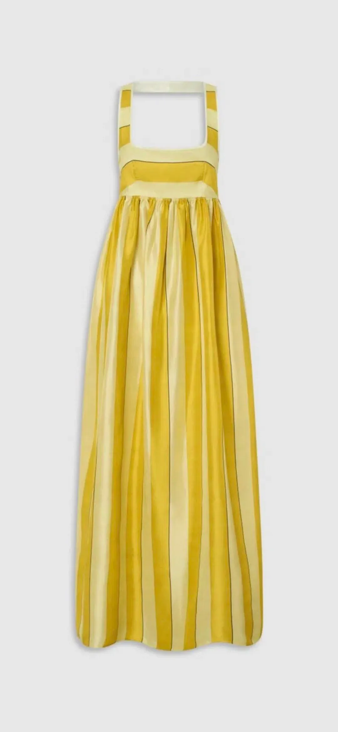 Oroton Slub Silk Stripe Sundress Size 10 for rent on The Volte - main image